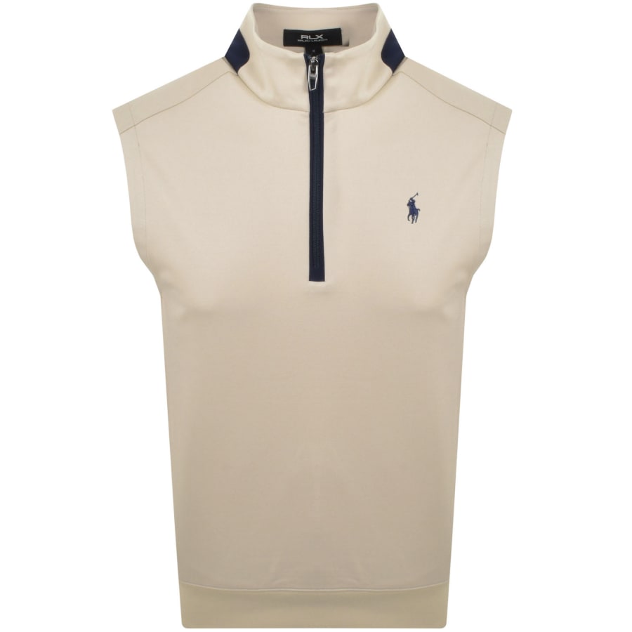 Ralph Lauren RLX Half Zip Sweatshirt Sand Beige | Mainline Ralph Lauren RLX Half Zip Sweatshirt Sand Beige | Mainline